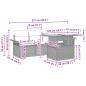 Preview: Gartensofa-set mit Kissen 5 pcs Grau Poly-Rattan