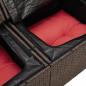 Preview: Gartensofa-set mit Kissen 8 pcs Braun Poly-Rattan