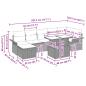 Preview: Sofa Set mit Kissen 8 pcs Braun Poly-Rattan