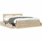 Preview: Bettrahmen 2 stk. Sonoma 153 x 203 cm Holzwerkstoff