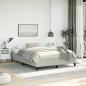 Preview: ARDEBO.de - Bettgestell ohne Matratze Hellgrau 137x190 cm Samt