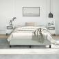 Preview: Bettgestell ohne Matratze Hellgrau 137x190 cm Samt