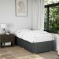 Preview: ARDEBO.de - Bettgestell ohne Matratze Dunkelgrau 90x200 cm Stoff