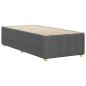 Preview: Bettgestell ohne Matratze Dunkelgrau 90x200 cm Stoff