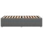 Preview: Bettgestell ohne Matratze Dunkelgrau 90x200 cm Stoff