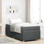 Preview: ARDEBO.de - Bettrahmen Dunkelgrau 90 x 200 cm Stoff