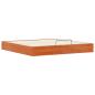 Preview: Ottoman Bettgestell mit Stauraum Wachsbraun 180 x 200 cm