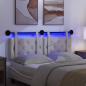 Preview: Hängendes Kopfteil Mit LED Licht Creme Samt