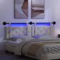 Preview: Hängendes Kopfteil Mit LED Licht Creme Samt