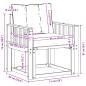 Preview: Outdoor-Sofa Massives Akazienholz und Textilene Weiß