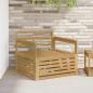 Preview: ARDEBO.de - Outdoor-Sofa Massivholz Akazie Weiß