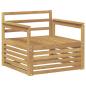 Preview: Outdoor-Sofa Massivholz Akazie Weiß