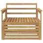 Preview: Outdoor-Sofa Massivholz Akazie Weiß