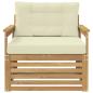 Preview: Outdoor-Sofa Polyester Weiß
