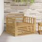 Preview: ARDEBO.de - Outdoor-Sofa Massivholz Akazie Weiß