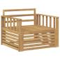Preview: Outdoor-Sofa Massivholz Akazie Weiß