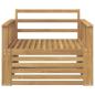 Preview: Outdoor-Sofa Massivholz Akazie Weiß