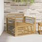 Preview: ARDEBO.de - Outdoor-Sofa Massivholz Akazie Weiß