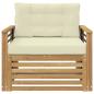 Preview: Outdoor-Sofa Polyester Weiß