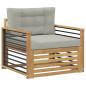 Preview: Outdoor-Sofa Polyester Weiß