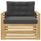 Preview: Outdoor-Sofa Polyester Weiß