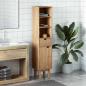 Preview: Badschrank OTTA 35x30x159 cm Massivholz Kiefer