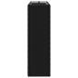 Preview: Hoher Pflanzkübel Schwarz 55 x 22 x 70 cm Poly-Rattan