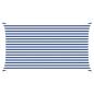 Preview: Sonnensegel Blau und Weiß 2,5 x 4,5 m 100 % Polyester Oxford