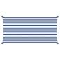 Preview: Sonnensegel Blau und Weiß 2,5 x 5 m 100 % Polyester Oxford