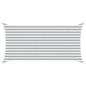 Preview: Sonnensegel Hellgrau und Weiß 4 x 2 m 100 % Polyester Oxford