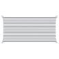Preview: Sonnensegel Hellgrau und Weiß 2,5 x 5 m 100 % Polyester Oxford