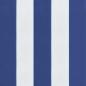 Preview: Kissen für draußen 2 Stk. Stoff Blau und Weiß 120 x 50 x 7 cm