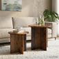 Preview: Beistelltisch-Set 2 stk. Altholz Ø 45 x 45 cm Holzwerkstoff