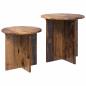 Preview: Beistelltisch-Set 2 stk. Altholz Ø 45 x 45 cm Holzwerkstoff