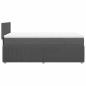 Preview: Boxspringbett mit Matratze Dunkelgrau 90x200 cm Stoff