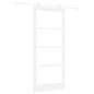 Preview: Schiebetür ORKDAL Weiß 93 x 211 cm Massivholz Kiefer und Glas