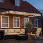Preview: Manuelle Gelenkarmmarkise mit LEDs 3,5 x 2 m