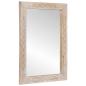 Preview: ARDEBO.de - Wandspiegel Bleached White 70 x 50 cm Ingenieurholz und Glas