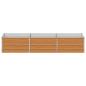Preview: Hochbeet Hellbraun 240 x 80 x 45 cm Verzinkter Stahl