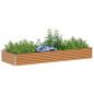 Preview: Hochbeet Hellbraun 290 x 100 x 36 cm Verzinkter Stahl