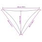 Preview: Sonnensegel Oxford-Gewebe Dreieckig 4x5x5 m Schwarz