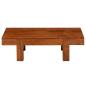 Preview: Couchtisch Massivholz mit Honigfarbenem Finish 100x50x30 cm