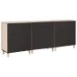 Preview: Sideboard 3 pcs Weiß 180 x 33,5 x 75 cm massives Mangoholz