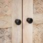 Preview: Sideboard 3 pcs Weiß 180 x 33,5 x 75 cm massives Mangoholz