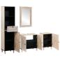 Preview: Badezimmermöbel-Set mit Schubladen 4 pcs Weiß Holzwerkstoff