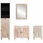 Preview: Badezimmermöbel-Set mit Schubladen 4 pcs Weiß Holzwerkstoff