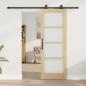 Preview: Schiebetür ORKDAL 73,5 x 198,5 cm Massivholz Kiefer und Glas