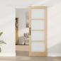 Preview: Schiebetür ORKDAL 73,5 x 198,5 cm Massivholz Kiefer und Glas