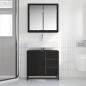 Preview: Badezimmermöbel-Set 2 stk. Schwarz Eichen-Optik 65 x 33 x 60 cm