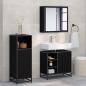 Preview: ARDEBO.de - Badezimmermöbel-Set 3 stk. Schwarz Eichen-Optik 65 x 33 x 60 cm